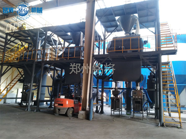 年產20萬噸干粉砂漿生產線案例分享，吉林雙贏涂料有限公司